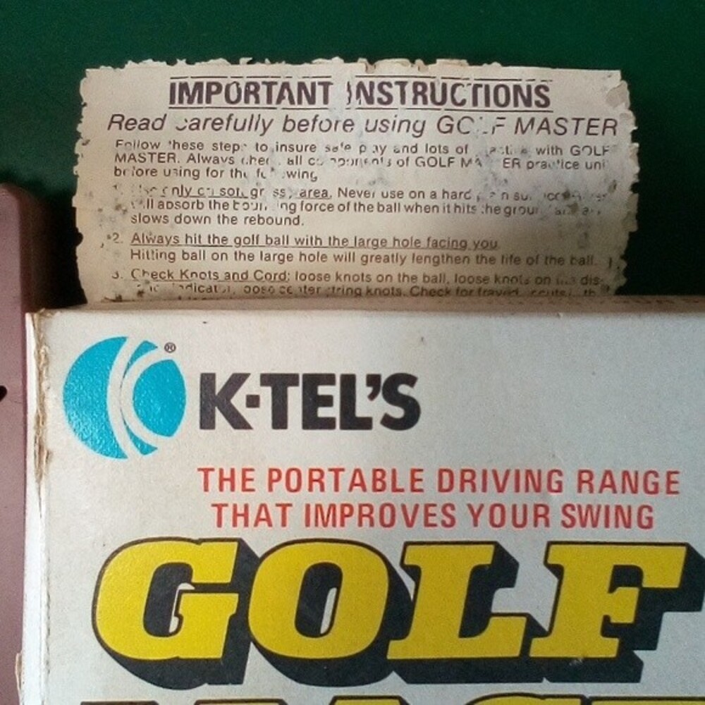 Portable Golf Range by K-Tel for practicing